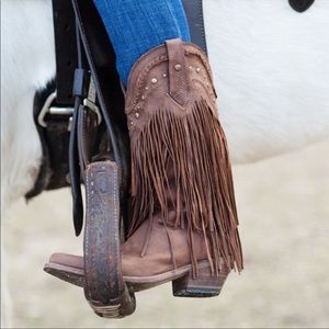 Liberty Black 🟤 Brown 🟤 Vegas Fringe Western Boots